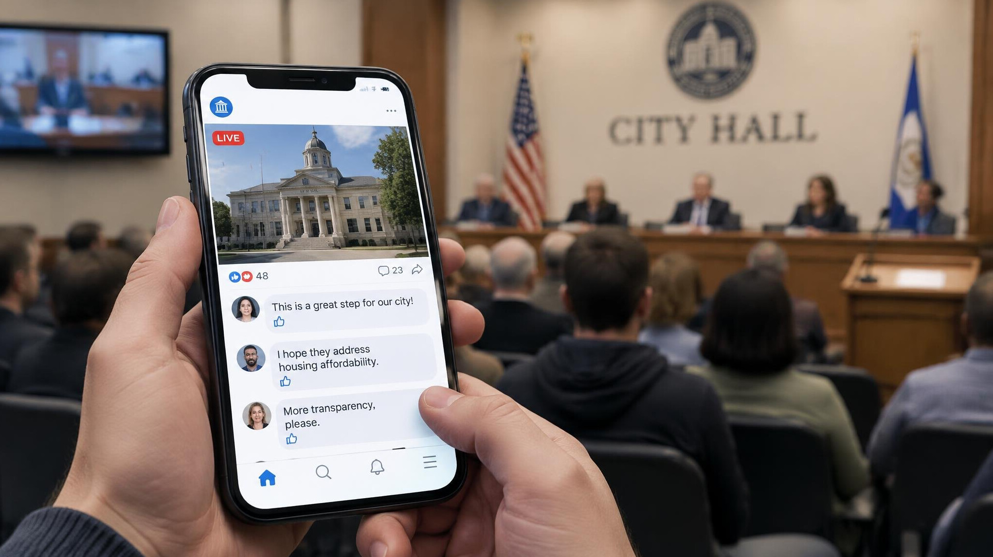 social media discussion
