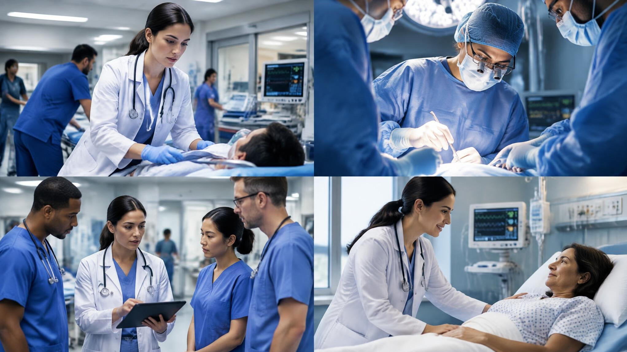 female doctor in emergency room